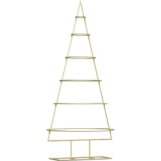 Metall Weihnachtsbaum Gold 148 cm Pulverbeschichteter Stahl - Gold