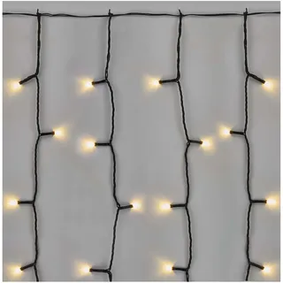 EMOS Connect System 1m Lichtervorhang Standard, Weihnachtslichterkette mit 100 LEDs, Erweiterungskomponent C (ohne Verbindungskabel und Adapter), IP44 für Innen und Außen, Warmweiß
