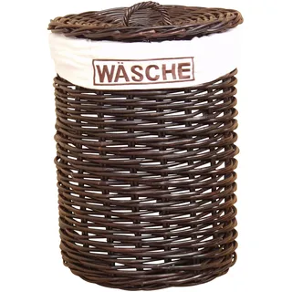 my home Wäschekorb Rattangeflecht, Höhe 65 cm, braun