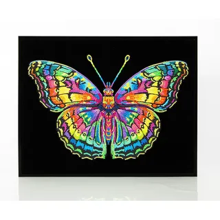 needle art world Neon Schmetterling Diamond Painting Set