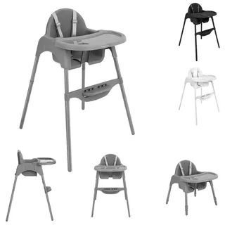 Kikkaboo 2 In 1 Jammy Hochstuhl Für Zuhause    One Size - Grau