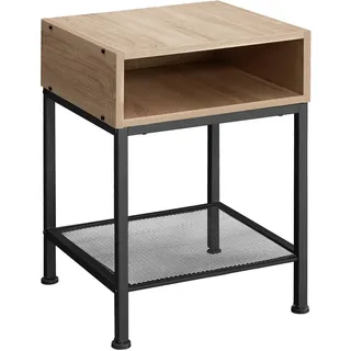 Tectake tectake® Nachttisch, Harlow 40,5x40,5x59cm