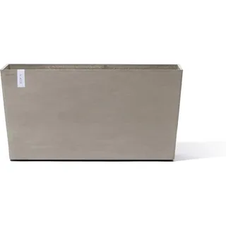 Ecopots Pflanztopf Paris Rollen Braungrau 100 cm x 40 cm x 50 cm
