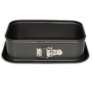 Patisse Springform rechteckig mit hohem Rand, Stahl, Grau, 28 x 18 x 12 cm