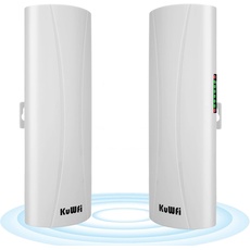 Bild richtfunk WLAN Set Outdoor 5,8G 1-3 km Wireless Bridge Long Range Repeater, 300 Mbit/s LAN richtfunk, 14 dBi WLAN-Signalverstärker, CPE353