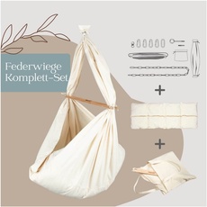 Bild Baby Federwiege, Komplett-Set mit Matratze und Deckenbefestigung