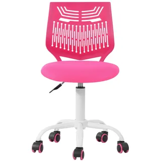 FurnitureR Gaming Stuhl ohne Armlehnen, Höhenverstellbarer Drehstuhl mit Rollen, Ergonomischer Schreibtischstuhl für Gaming & Home Office, 360° Drehbar, 3 Farben wählbar