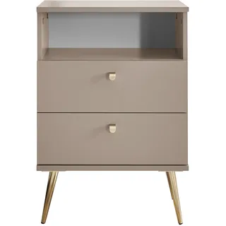 deinbett Nachttisch, Laura – Beige – Maße cm B: 50 H: 70 T: 34.0