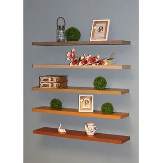 Wandregal 120 cm, MDF, 3D -Nachbildung -Kirsche, in Schutzfolie gepackt - p -002 Tr