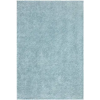 Carpet City Shaggy", blau Türkis, B:200cm H:30mm L:290cm, Polypropylen, Teppiche Auch als Läufer, Langflor, Uni, Shaggy, flauschig-weich