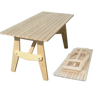 Gartentisch Klapptisch Holztisch Klappbar Balkontisch Garten Holz 70x180