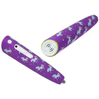 caseroxx Schutzhülle passend für den Ravensburger TipToi Create (0080X), Cover (Silikon-Hülle für den Ravensburger TipToi) in Einhornmuster- lila