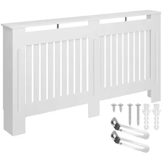 Tectake Heizkörperabdeckung Vila Lamellendesign 152,5 x 19 x 82 cm