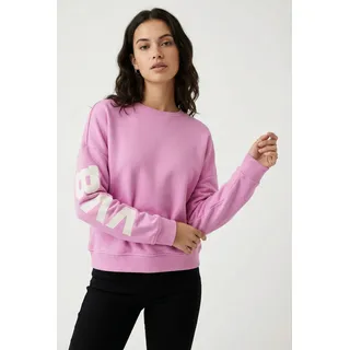 Only Sweatshirt Back/Sleeve Print Pink M