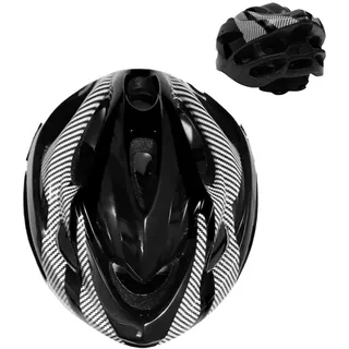 Endless Fahrrad- & Skatehelm mit verstellbarem Drehverschluss, leicht (225 g), stoßfestes PC/EPS, belüftet, abnehmbares Visier, Unisex Erwachsene – Schwarz, Einheitsgröße