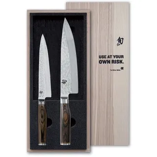 KAI Shun Premier Tim Mälzer Kochmesser 20 cm + Allzweckmesser 16,5 cm 2-tlg. Damastmesser mehrfarbig