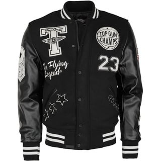 TOP GUN Collegejacke »Collegejacke TG20213031«, schwarz