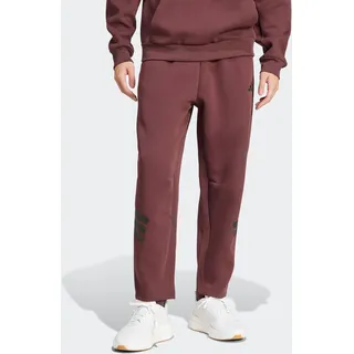 Sporthose ADIDAS SPORTSWEAR "FUTURE ICONS 3-STREIFEN POCKET", Herren, Gr. XL, N-Gr, rot (aurora ruby, normal, gr.), Obermaterial: 67% Polyester, 33% Baumwolle, Hosen Sporthose