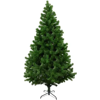 Dmora - Weihnachtsbaum 210 cm Riccardo, Künstliche Kiefer, Realistischer Baum, Tannenbaum, 124x124 h210 cm, Grün