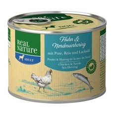 REAL NATURE Adult Huhn & Nordmeerhering 6x200 g