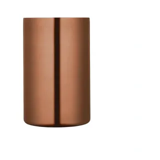 BarCraft Kupfer-Weinkühler, Doppelwandiger Edelstahl-Champagnerkühler, Kupferfarben, 11 x 12 x 19cm, 1 Stück, Braun
