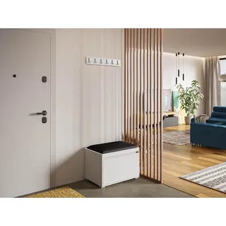 Mirjan24 Garderoben-Set Grawis 60 Schwarz/Weiß