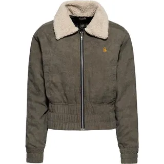 Queen Kerosin Fliegerjacke grün L