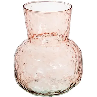 Tischvase, Glas, Rosa, 16 x 16 x 20 cm