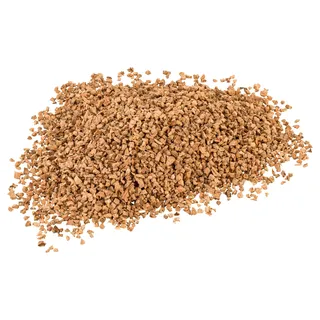 MaMeMi Korkeiche Granulat FEIN [ca. 3 mm] – Kork für Dekoration von Weihnachtskrippen, Modellbaulandschaften und Miniaturwelten – Feines Korkgranulat für Krippenzubehör und Modellbau