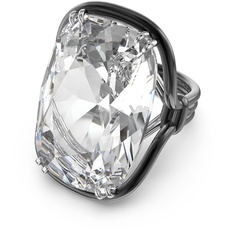 Bild von Harmonia Ring, Übergroßer Kristall, Weiss, Metallmix