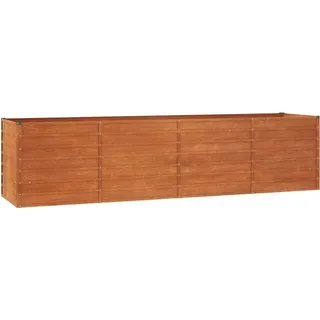 vidaXL Hochbeet Rostig 320 x 80 x 77 cm Cortenstahl