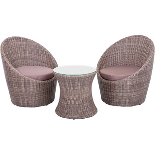 Garden Pleasure Maribor Lounge-Set braun