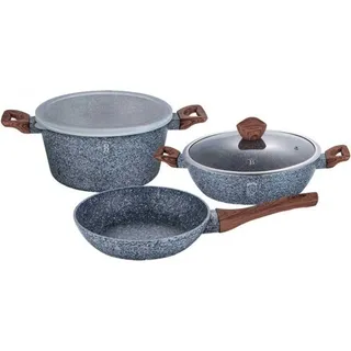 Berlinger Haus Granit Topf-Set 5-tlg. Pfanne + Kochtopf