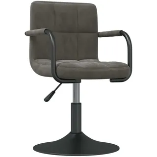 vidaXL Barhocker Dunkelgrau Samt - Grau