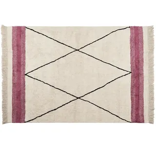 Beliani Kurzflor-Teppich Afsar 230/160 cm , Beige , Textil , Grafikmuster , Rechteckig , 160x230 cm , Teppiche und Böden, Teppiche, Orientteppiche