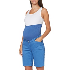 ESPRIT Maternity Damen Shorts OTB Umstandsshorts, Blau (Grey Blue 423), (Herstellergröße: 34)