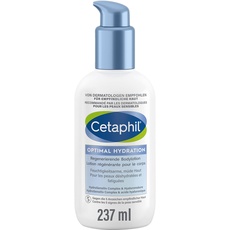 CETAPHIL Optimal Hydration Regenerierende Bodylotion, 237ml, Für raue, trockene Haut am Körper, Spendet 48h Feuchtigkeit und stärkt die Hautbarriere, Mit Dexpanthenol, Hyaluronsäure und Glycerin