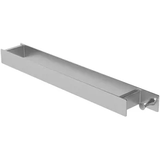 Ml-Design Handtuchhalter ohne Bohren 42cm , Silberfarben , Metall , 42x3.5x6 cm , Badezimmer, Badezimmerausstattung, Handtuchhalter