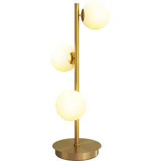 Homcom Tischlampe Messing 3 St.
