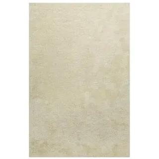Homie Living Teppich Pisa, rund, Höhe: 25 mm, Hochflor, Microfaser, uni, weich, Shaggy, Wohnzimmer, Schlafzimmer beige|braun 130 cm x 190 cm x 25 mm