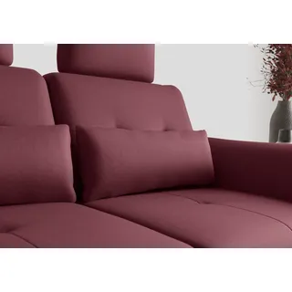 Sofakissen SIT & MORE "Göteborg", rot (bordeaux), B:65cm H:25cm, Polsterauflagen, Sofakissen