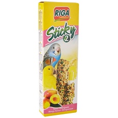 Riga - Sticky für Alle Vögel - Gebackene Sticks - Mischung aus Körnern, Getreide und Mango - Schachtel mit 2 Sticky Sticks, 60 g (1er Pack)