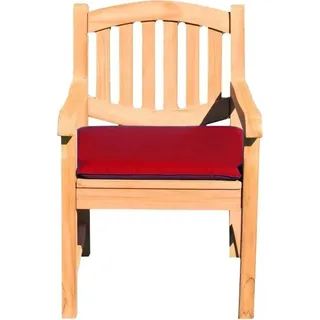 Teako Design Outdoor Sitzkissen 60x50 cm für Gartenstühle – Sitzauflagen für Stühle, Bank, Boden – Teako.de, in verschiedenen Farben (Rot) - Rot