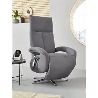 sit&more TV-Sessel Tycoon Polyester 74 x 112 x 82 cm grau elektrisch