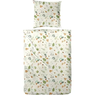 Primera Bettwäsche »Biber-Bettwäsche Branches« 2 Stk. tlg. mit floralen Motiven