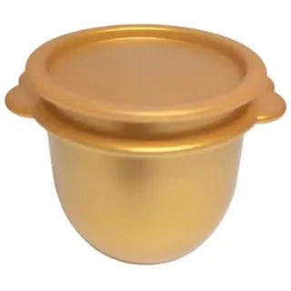 Tupperware Sommer Drops Schüssel mit Deckel auslaufsicher Hitparade Frischedrops One Touch Frischhaltedose (gold 750ml)