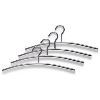 Zeller Kleiderbügel, silber, 4 St.
