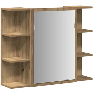 vidaXL Bad-Spiegelschrank Artisan-Eiche 80x20,5x64cm Holzwerkstoff