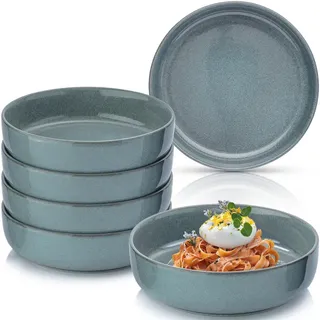 Sänger Pastaschalen Kairo Ocean - 6 teilig aus Steingut , 6-teilig , Rund , Geschirr, Teller, Pastateller