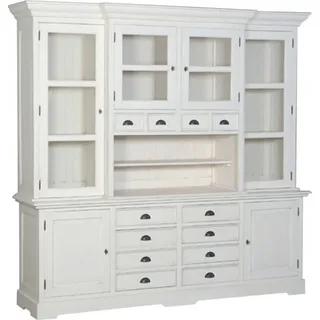 Casa Padrino Landhausstil Esszimmerschrank - Massivholz Schrank - Landhausstil Esszimmer Möbel